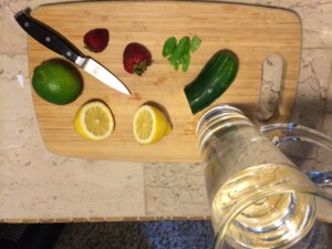 fruit in water